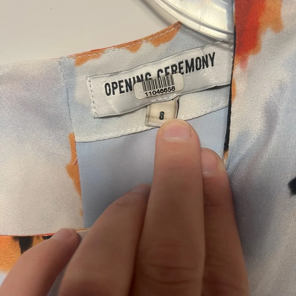 Opening Ceremony Bursting Diamond Silk Open Back Dress - Image 6