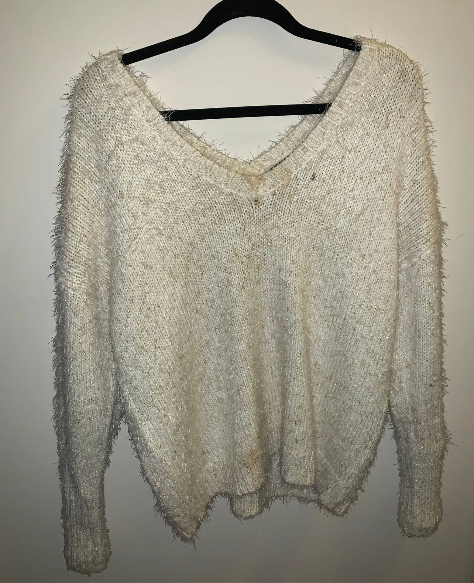 DKNY Fuzzy  Jeans Sweater - Image 3