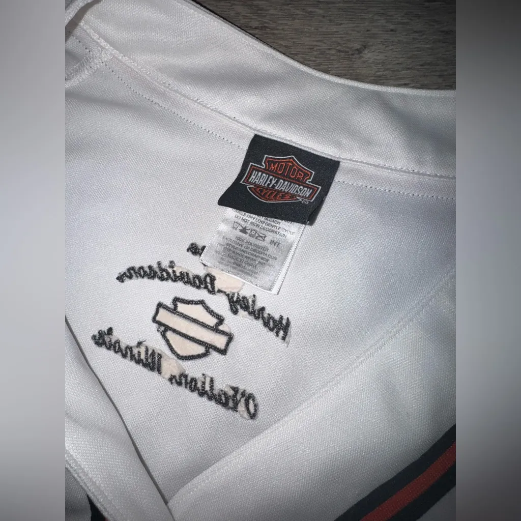 Harley Davidson Jersey Large O’Fallon. Illinois’s Red - Image 8