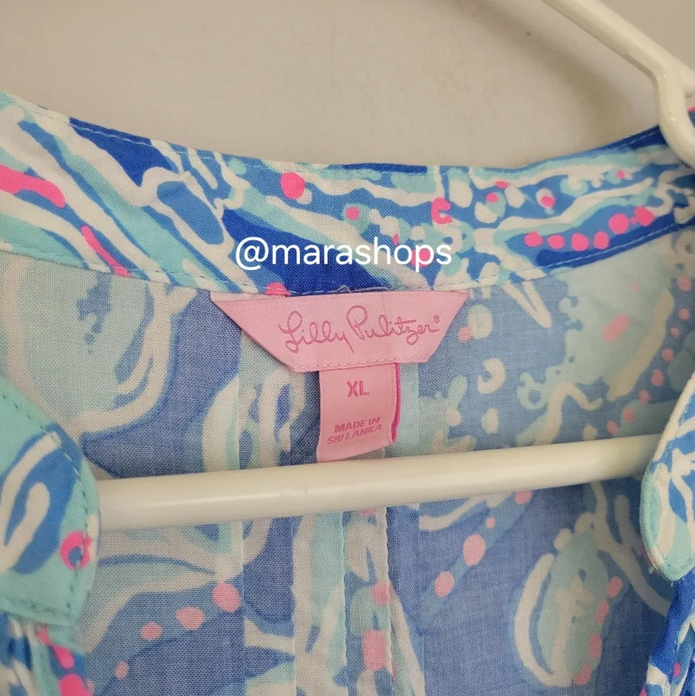 Lilly Pulitzer Sarasota Tunic Bay Blue - Image 5