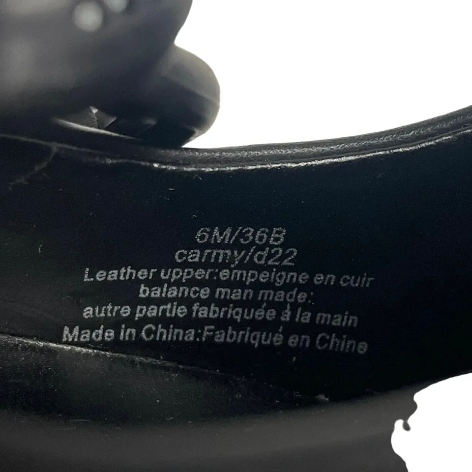 Karl Lagerfeld Women's Black Carmy‎ Leather Stiletto Pumps Size 6M - Image 4