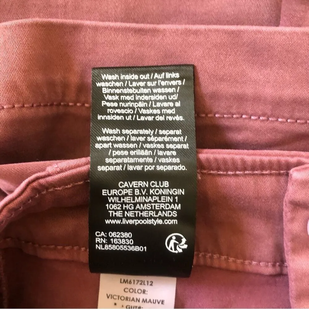 Liverpool Los Angeles NWT Casual Cool Utility Skirt Victorian Mauve Size 6/28 - Image 9