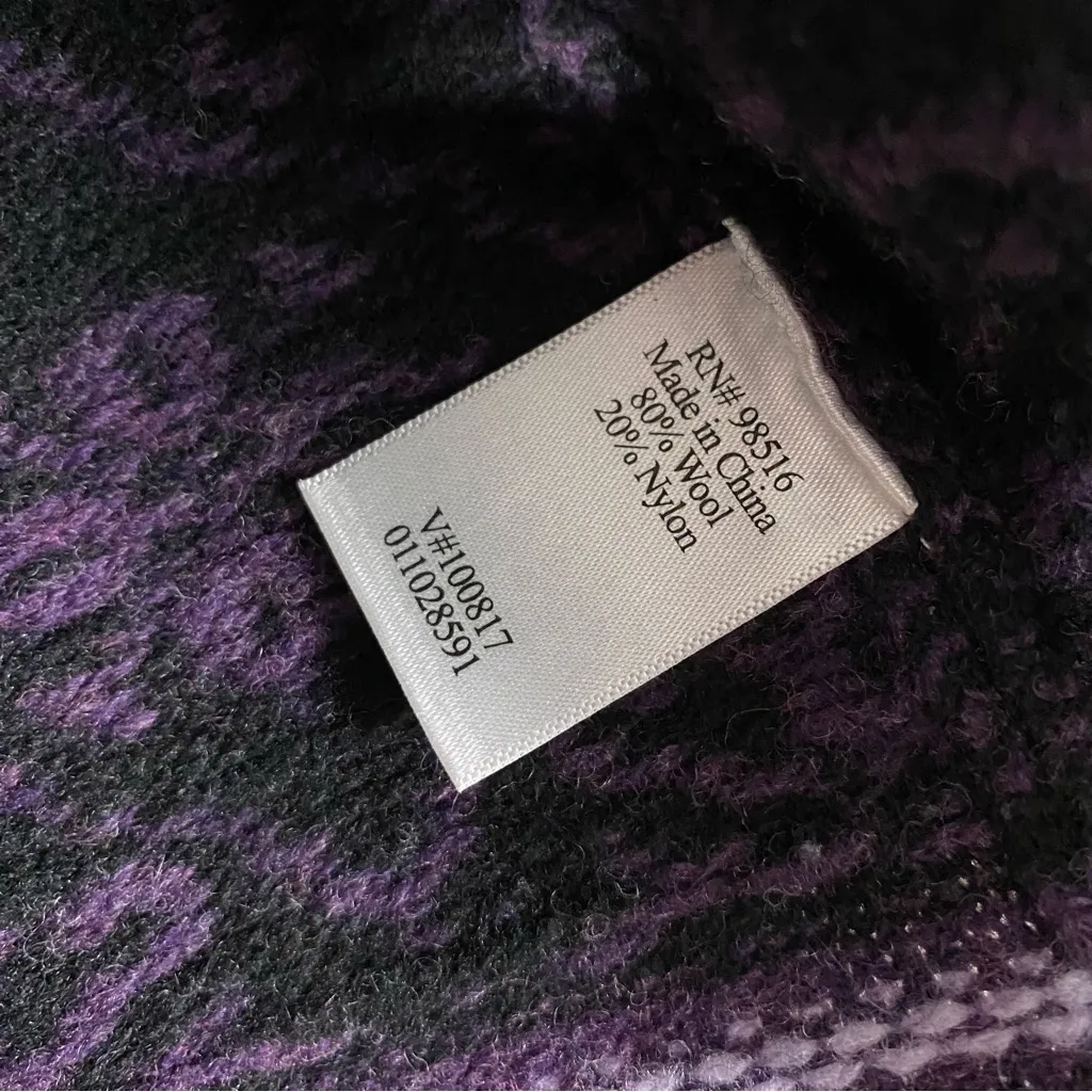 COLDWATER CREEK Snowflake Fair Isle Cardigan - Image 5