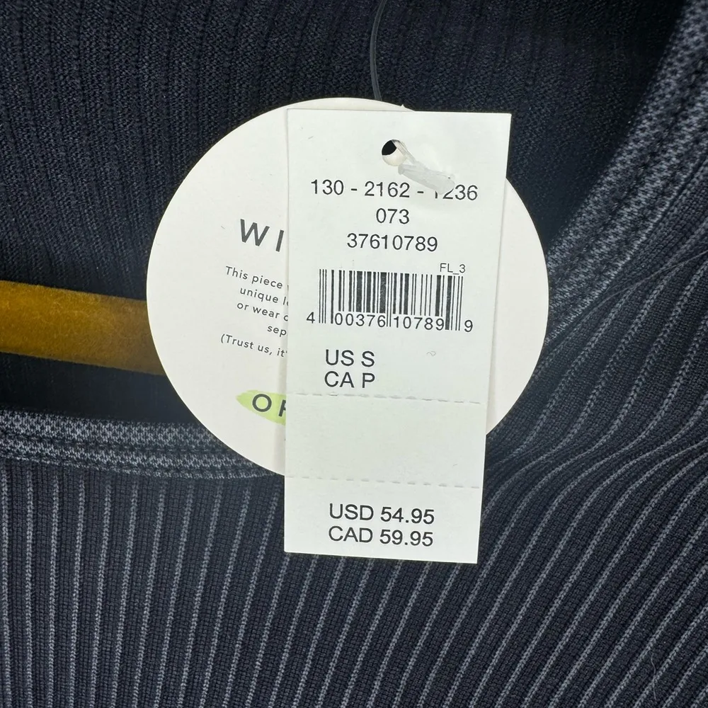 OFFLINE by Aerie Sidewalk Seamless Black Ribbed Long Sleeve Cropped T-Shirt - Image 5