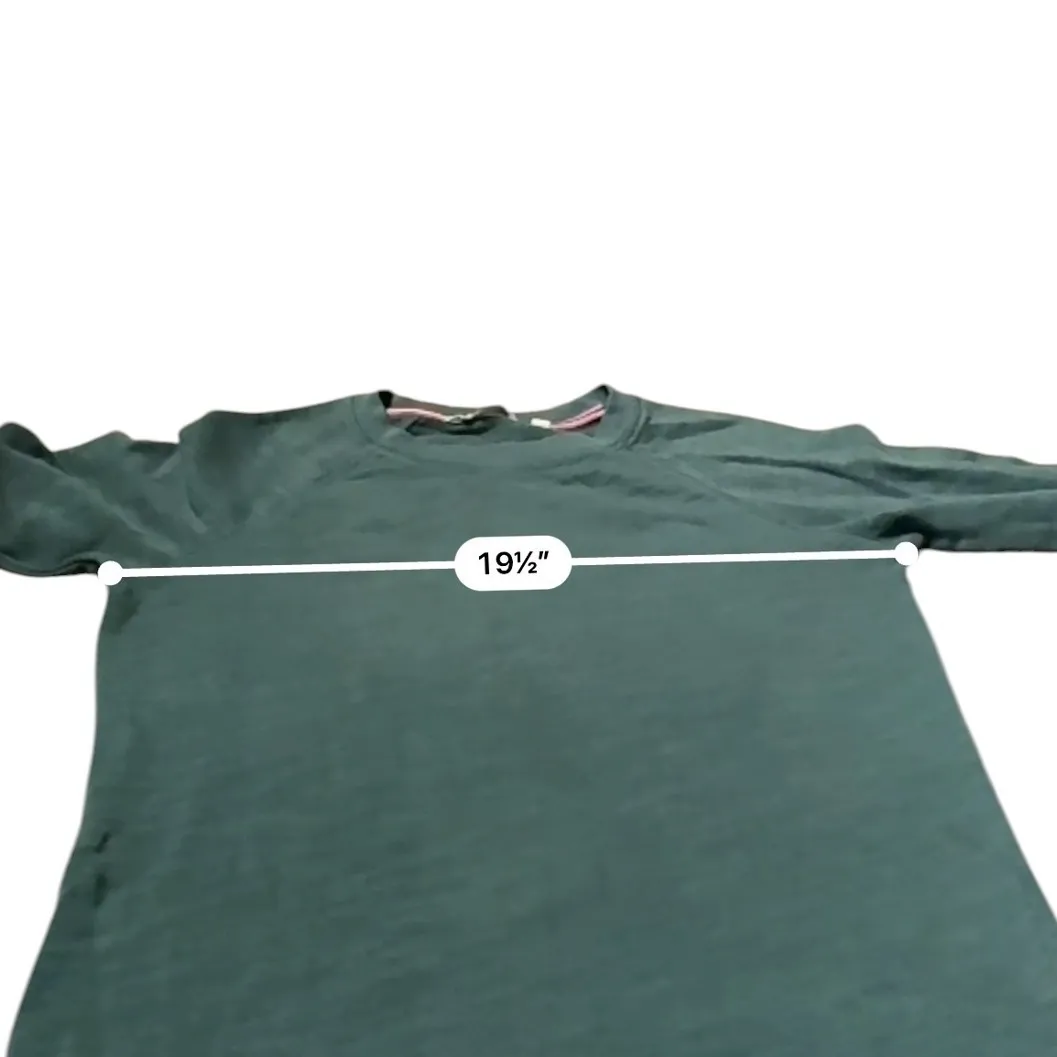 Boden Mabel Sweatshirt Dress Women's Size 8‎ Green Foil Sleeve Casual Pullover - Image 10