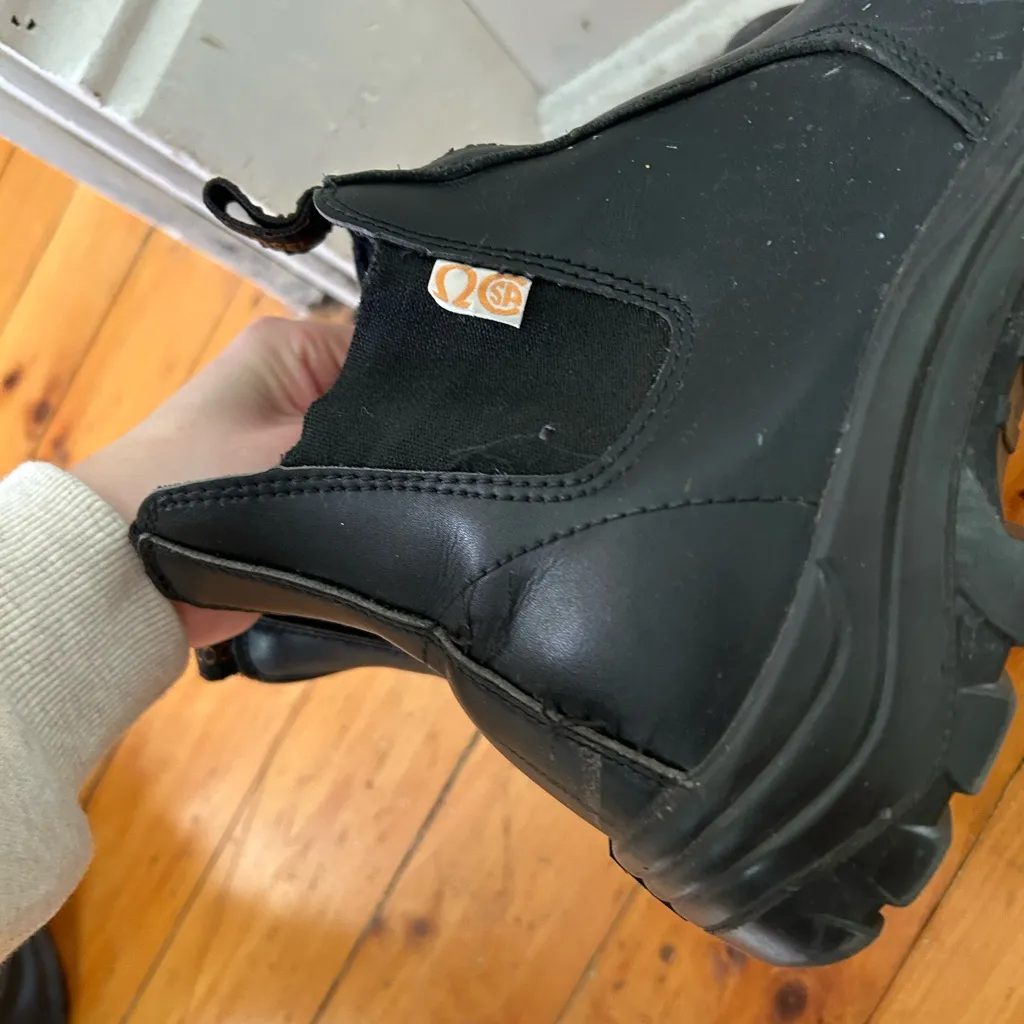 MooseLog women’s Black Chelsea Composite Toe Work Boots 9 Safety Boot - Image 4