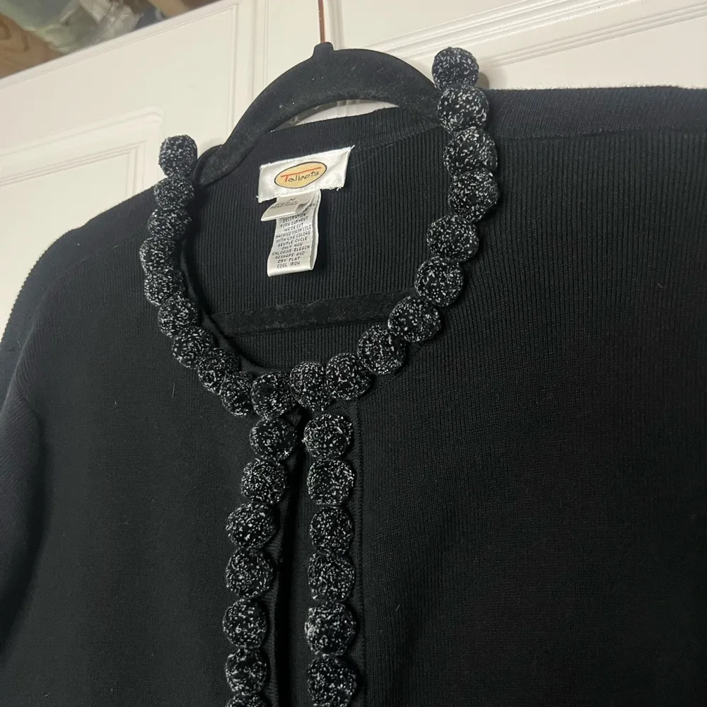 Vintage Talbots Pom Pom Cardigan - Image 6