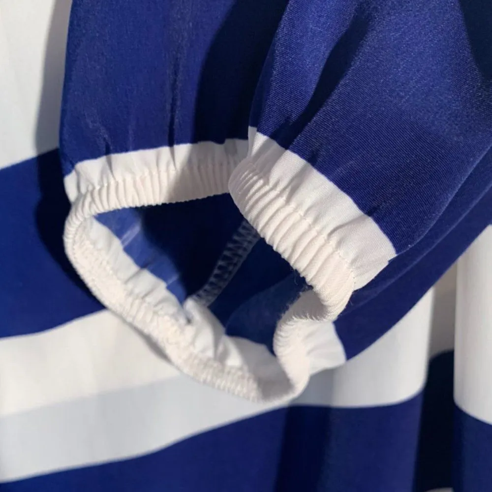 Cremieux 3/4 Sleeve Stripped Blouse - Image 6