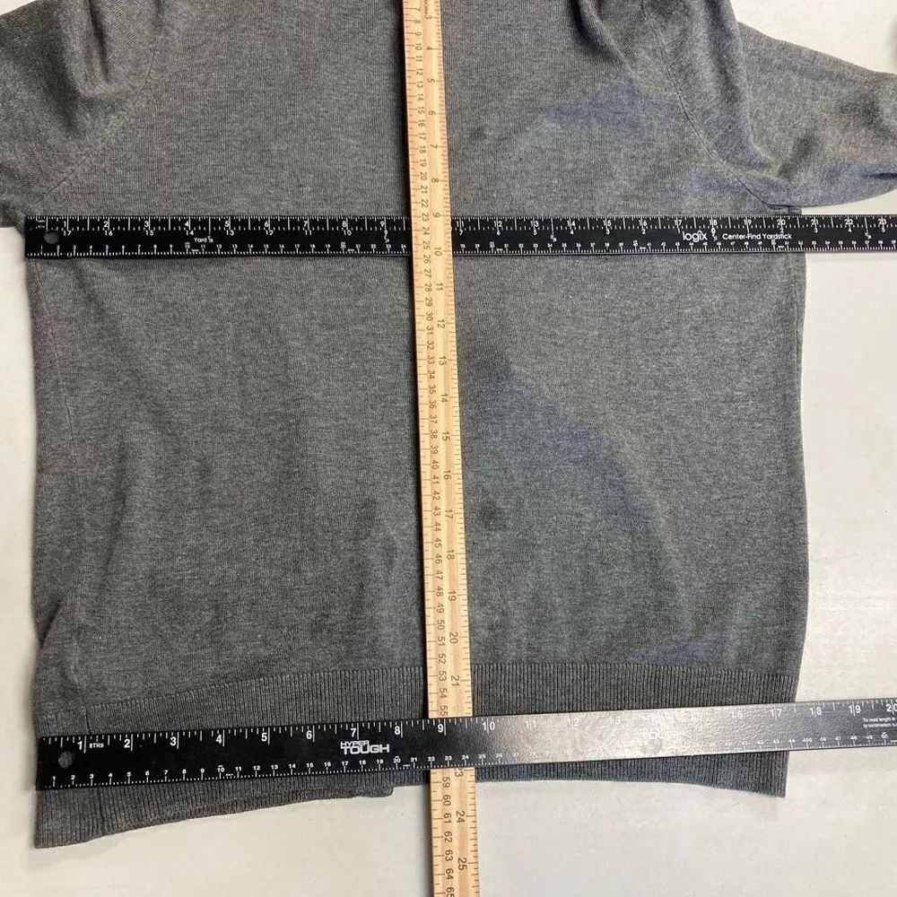 KENNETH COLE Sweater Shrug‎ Cardigan Gray Size Large Long Sleeve - Image 6