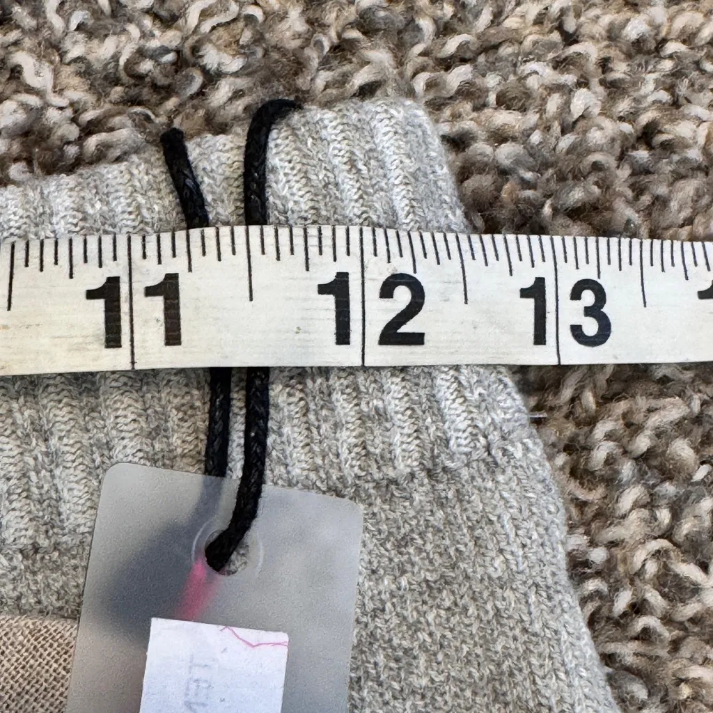 Isa Boulder Grey Tent Knit Pants Womens S Flare High Rise Casual Luxury Designer Gray - Image 4