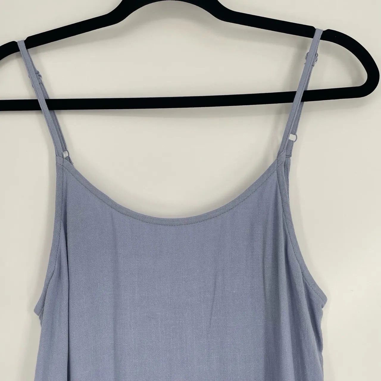 Splendid Quiet Luxury Powder Blue Soft Girl Spaghetti Strap Slip Dress‎ XS - Image 7