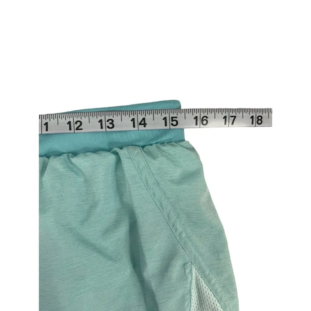 Under Armour Women's Aqua Blue Running Shorts - Image 4
