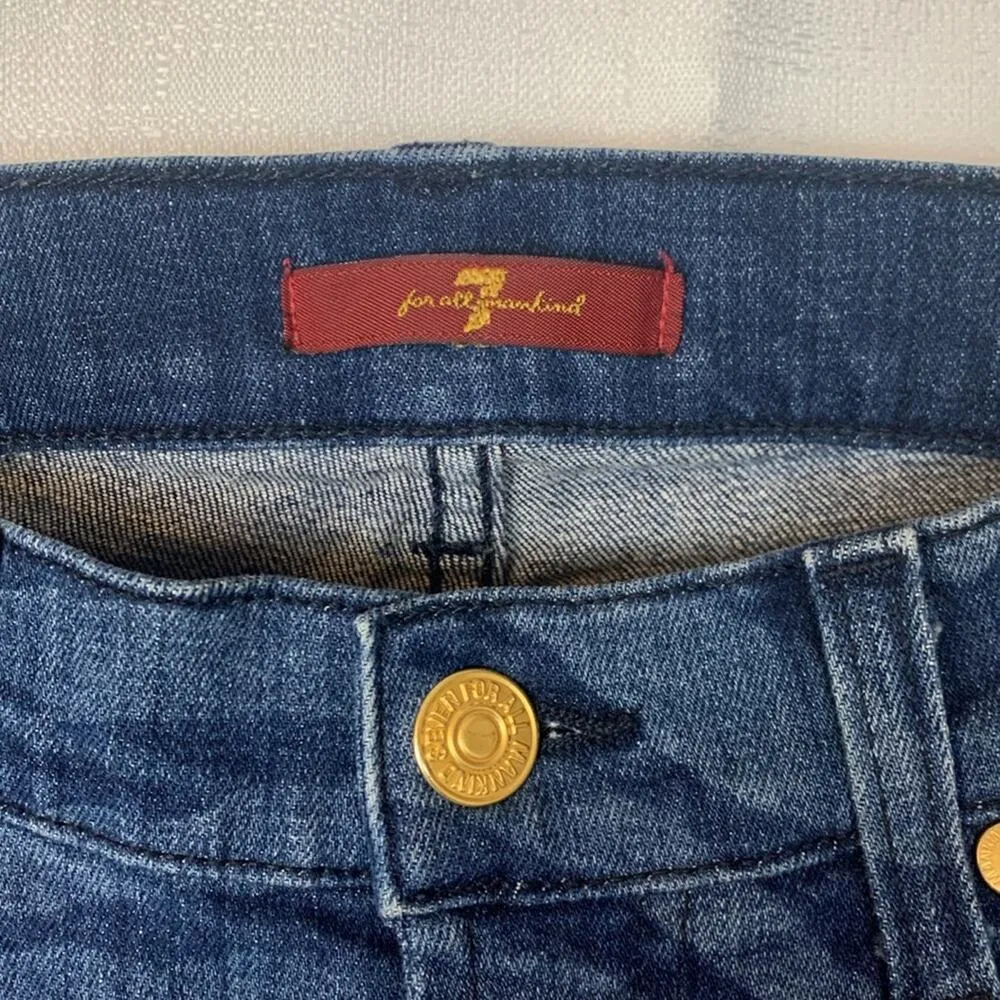 7 for all mankind womens size 26 zebra print skinny jeans - Image 3