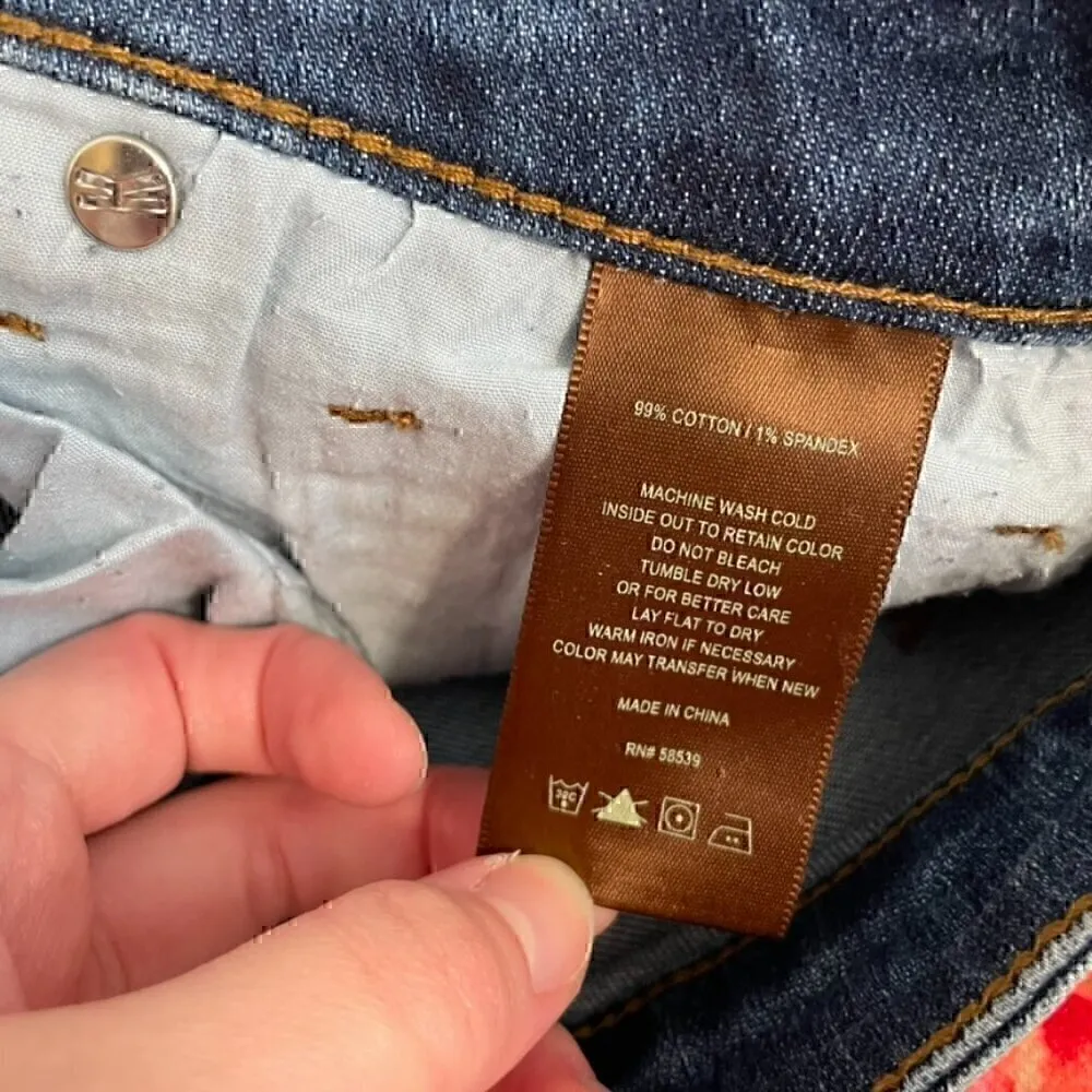 KUT FROM THE KLOTH KFTK Boyfriend Jeans Dark Wash Distressed Ripped Rip 6 - Image 7