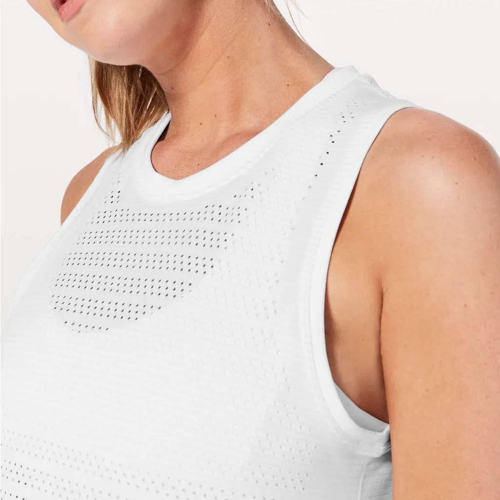 Women’s Lululemon Athletica Breeze By Muscle Tank II White 12 - Image 5