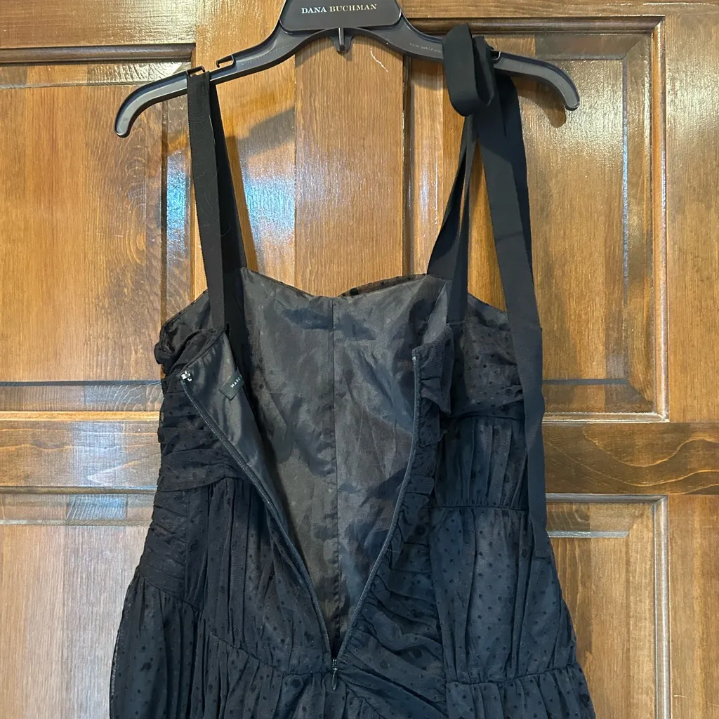 Marc Jacobs Dress Little Black Lace Ruched Origami Asymmetrical Pleats Poufy 0 - Image 7