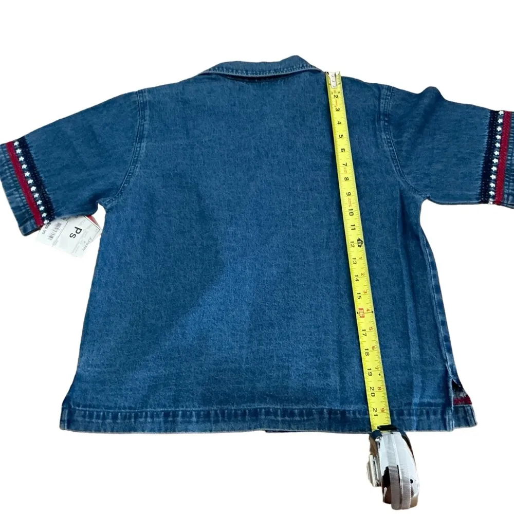 Vtg 2 pc denim maxi dress & jacket AGAPO floral embroidery bohemian cottagecore Blue Size undefined - Image 7