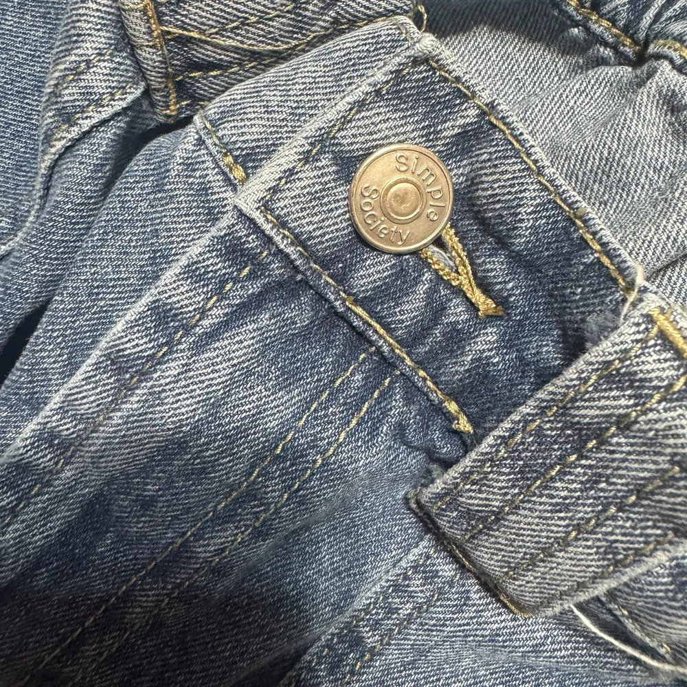 Simple Society Cargo Jeans Women 9/29 Baggy Loose Skater Y2K Utility Pants - Image 8