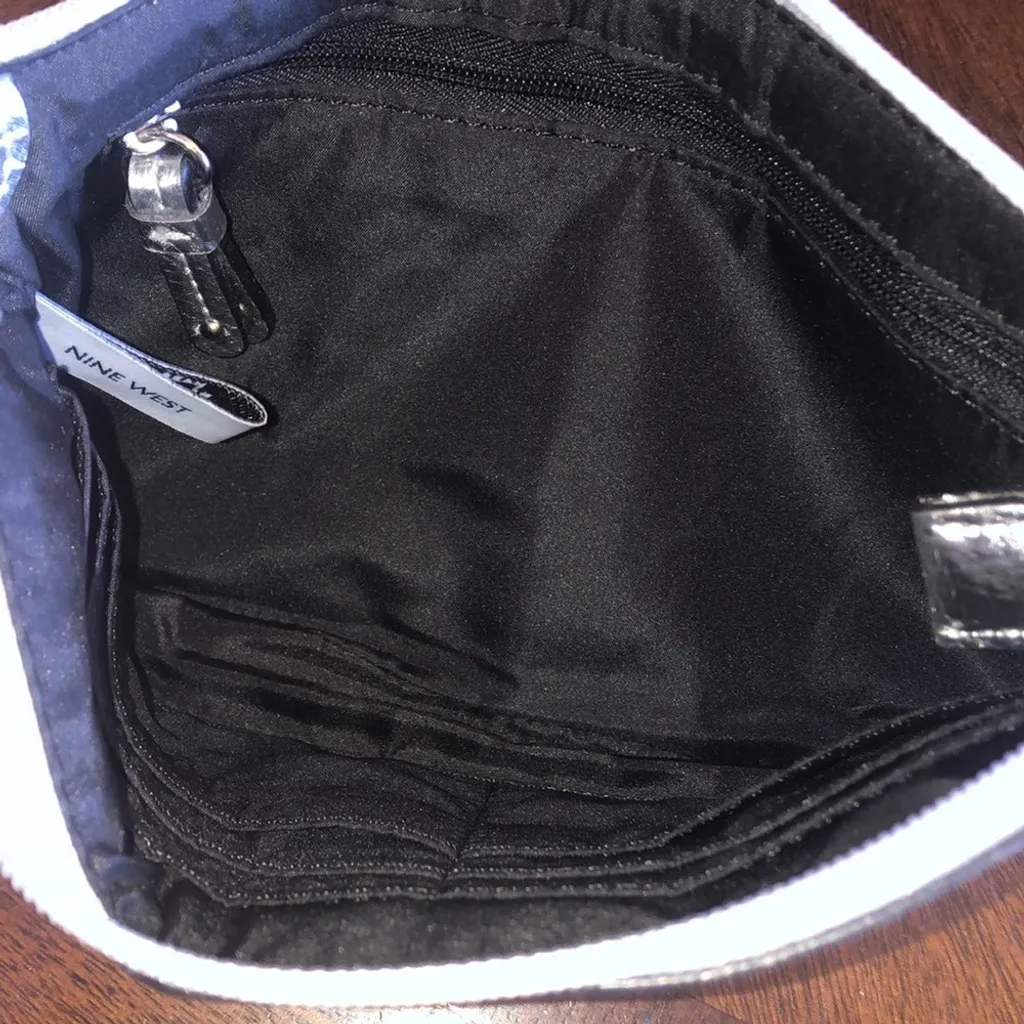 Nine West Metallic Silver Wristlet - Image 5