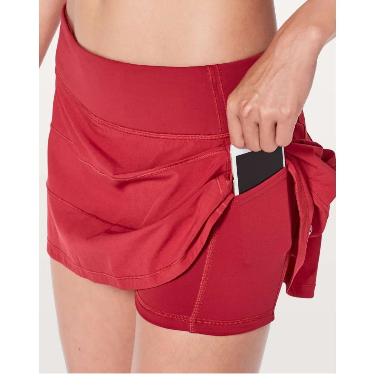 Lululemon Pace Rival Skirt 13" In Scarlet Red Size 4 - Image 5