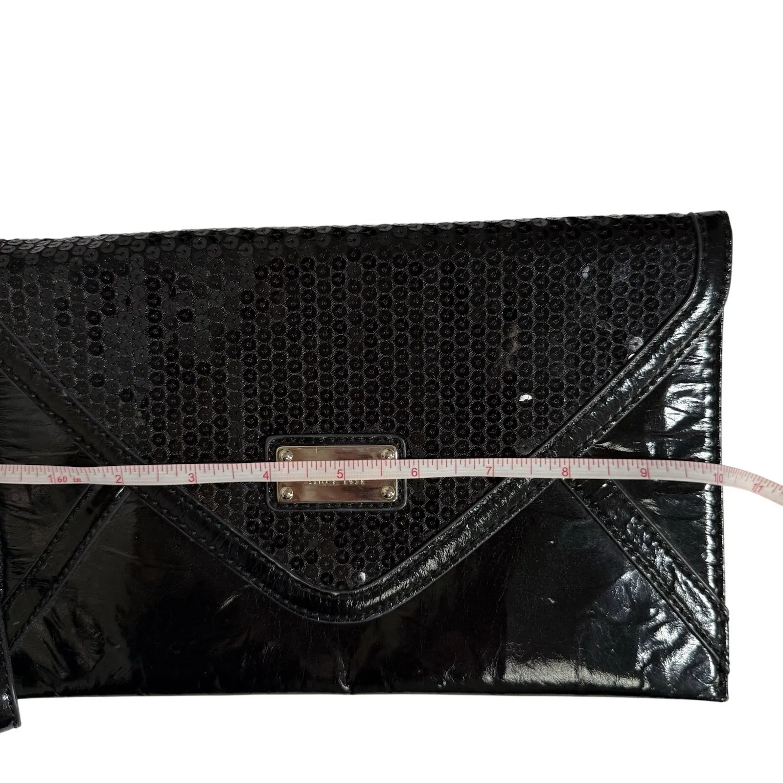 Nine West womens Patent Leather Envelope Clutch - Image 5
