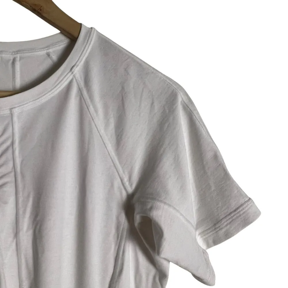 Athleta Pacifica White Short Sleeve Swim Surf Athletic Tee Size Medium - Image 3