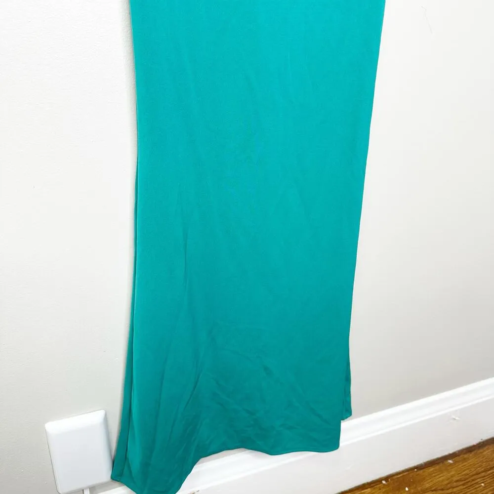 Katie May Damn Gina Dress Teal Back Cowl Elegant Formal Cocktail Dress Medium - Image 7