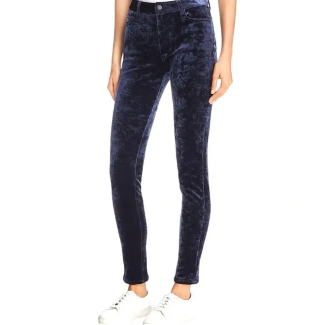 Joe's Jeans 'The Charlie' Sz 29 Dark Blue Crushed Velvet Straight Slim Pants - Image 4