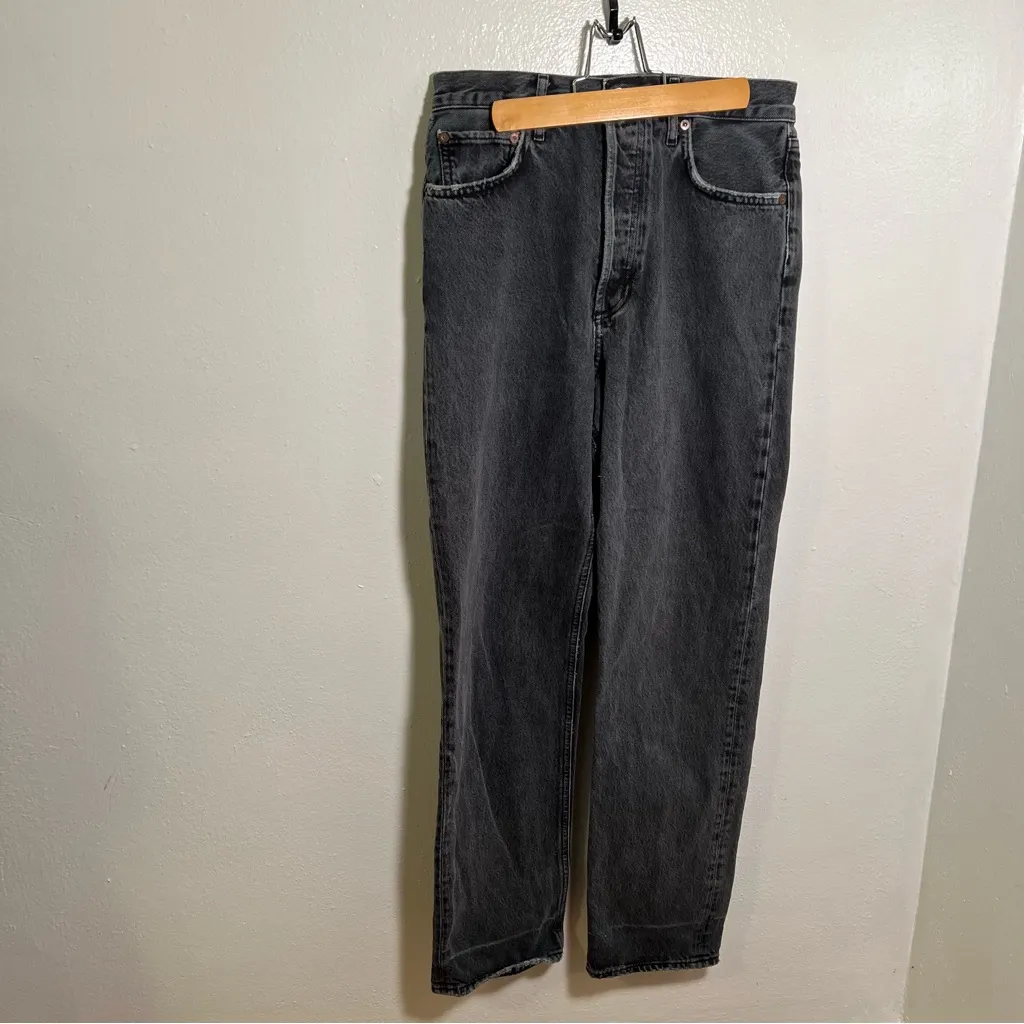 AGOLDE 90’s Pinch Jean Black Tea Button Fly 26 - Image 4