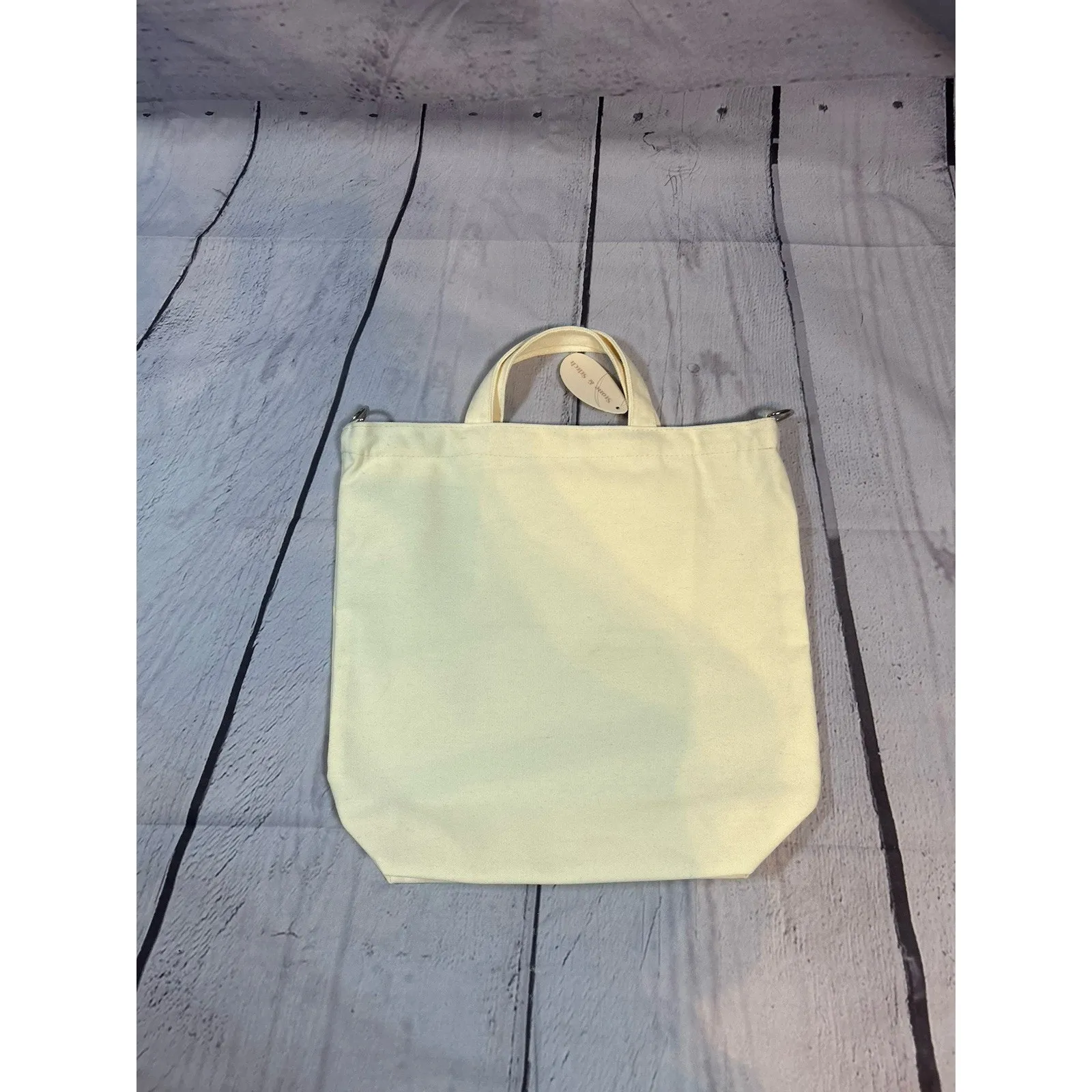 NWT Stone & Stitch Canvas Limone Tote Bag Zip Top - Image 2