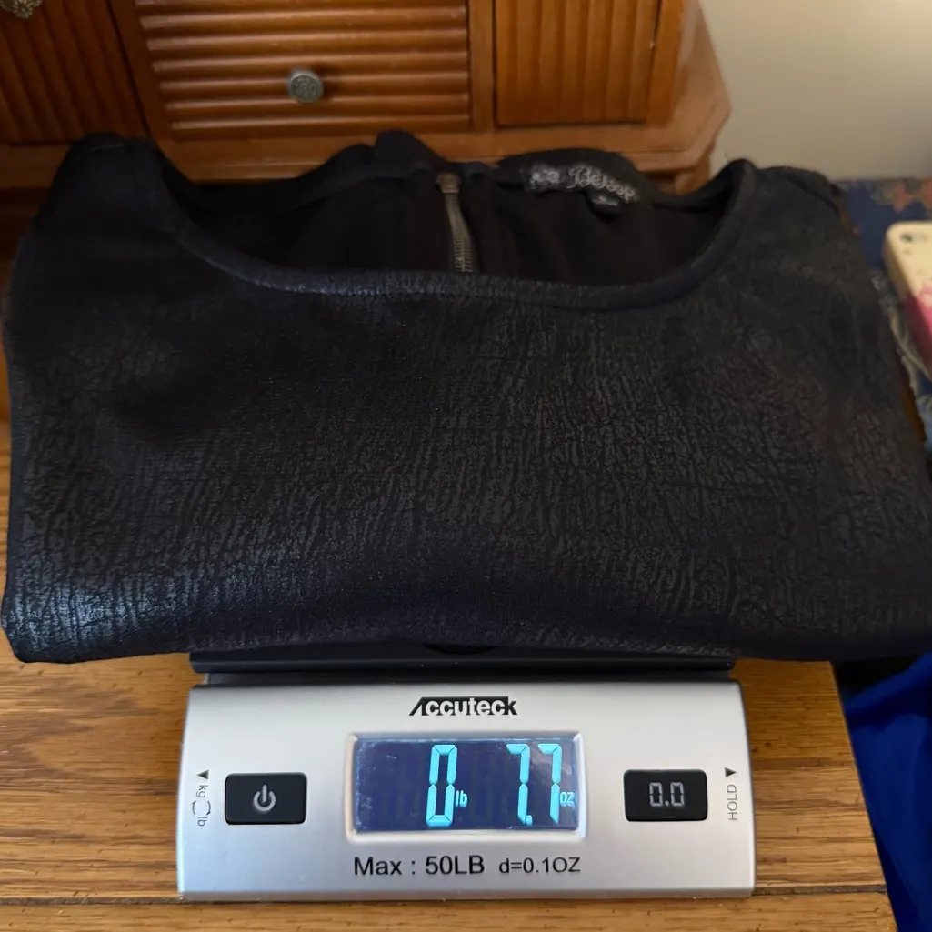 Y2K Bebop LBD Moto Faux Leather Look Junior Size Small Black Bodycon - Image 10