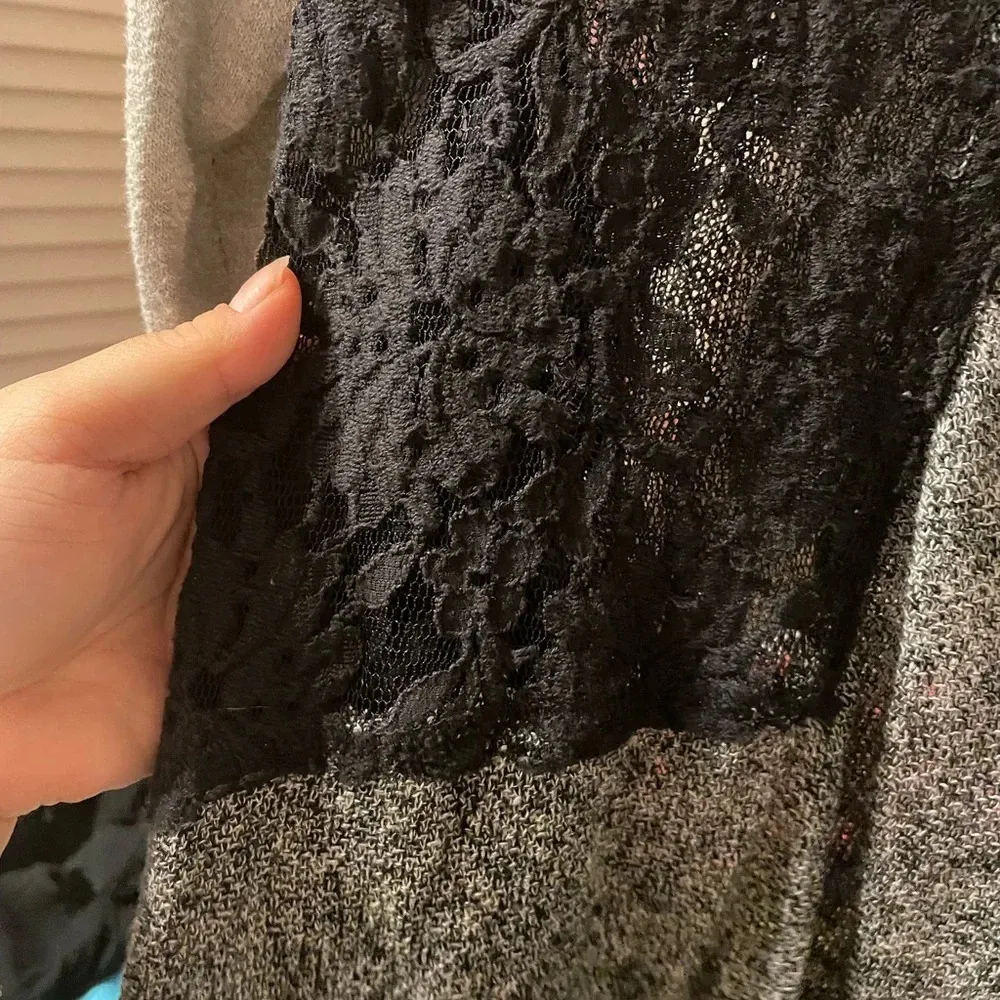 FREE PEOPLE COLOR BLOCK LACE PULLOVER - Image 6