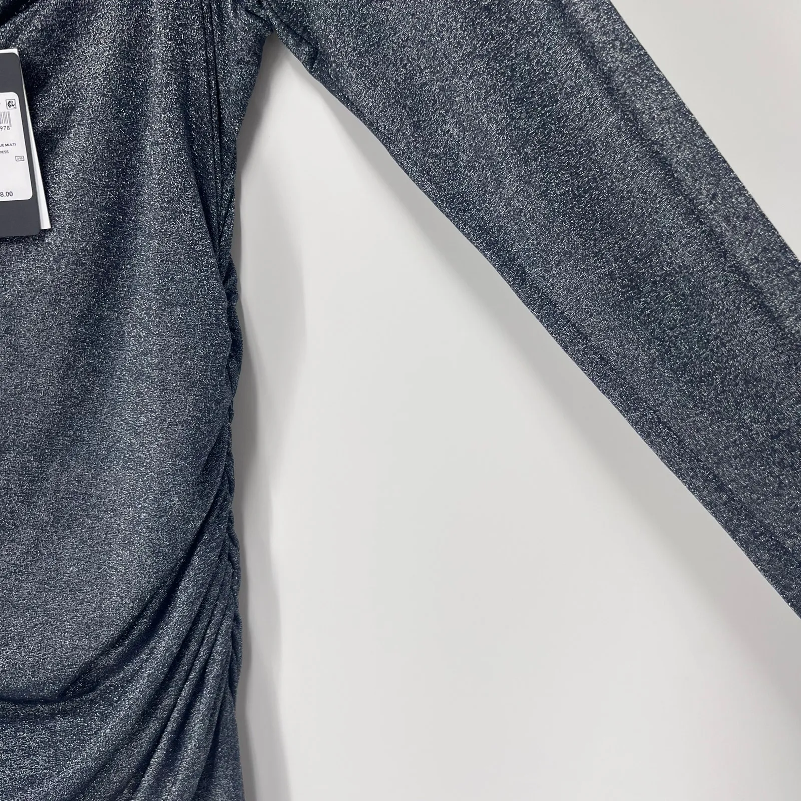 GUESS Sharae Shimmer Long Sleeve Body-Con Maxi Dress Sz 12 - Image 7