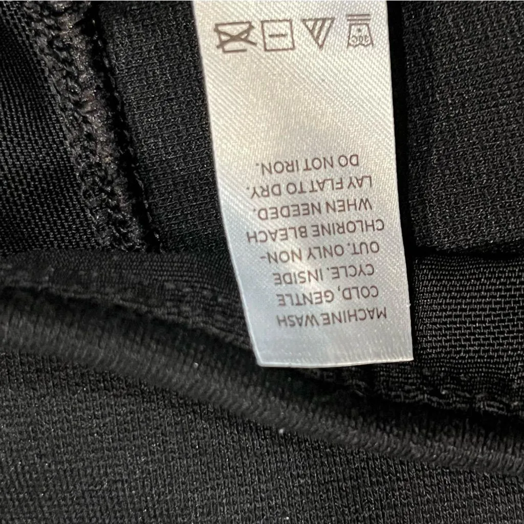 Assets by Spanx Black Faux Leather Leggings Tights Pants size Large - Image 8