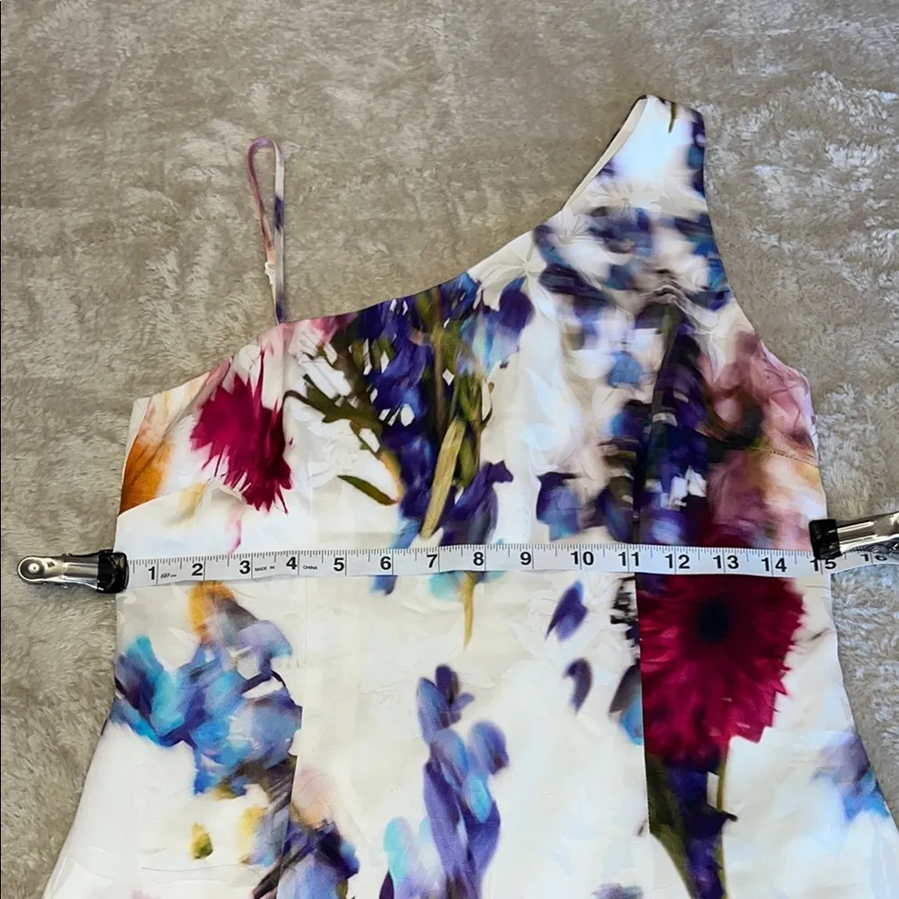 Club‎ Monaco Pink and Purple Slit Midi Sundress , Asymmetrical Size 2 - Image 10