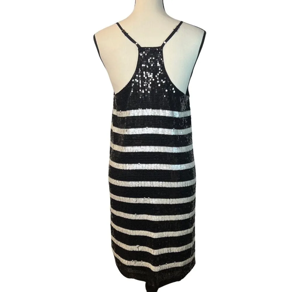 Alya Women’s Sequins Striped Dress Size M - Image 2