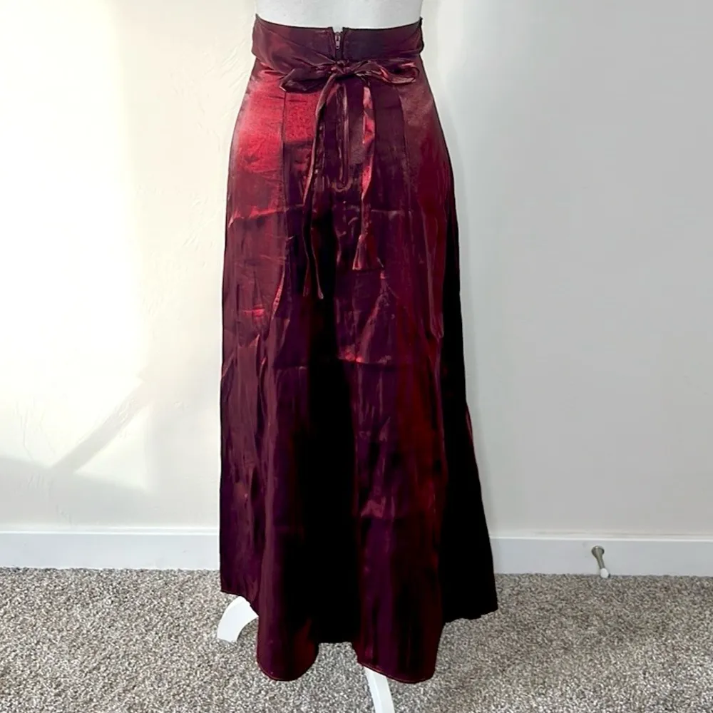 Vintage 90s Formal Skirt Red Size XS - Image 5