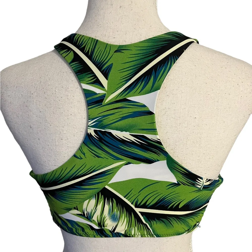 Cupshe Green Floral Palms 2 piece NWT - Image 5