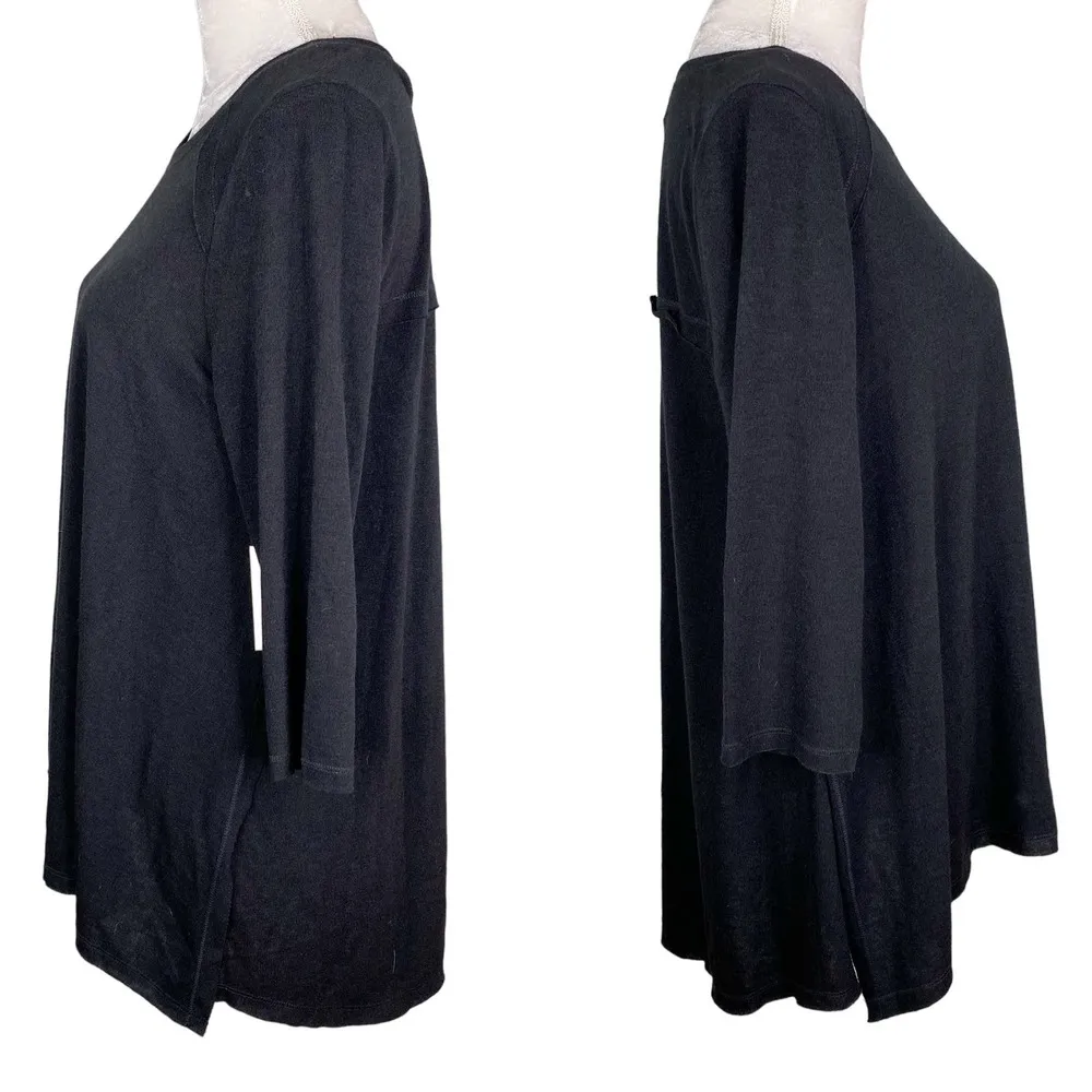 Jessica Simpson Baby Nursing Top L Black 3/4 Sleeves New - Image 8