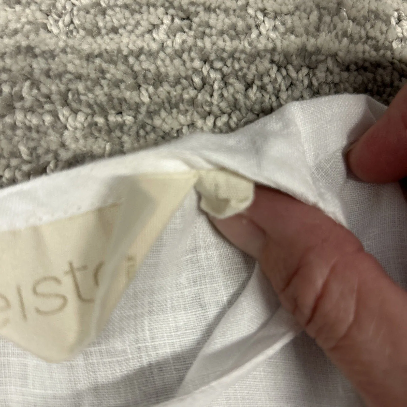 Reistor Top Womens Large 100% Hemp White Short Sleeve Vacation Resort Shirt - Image 3