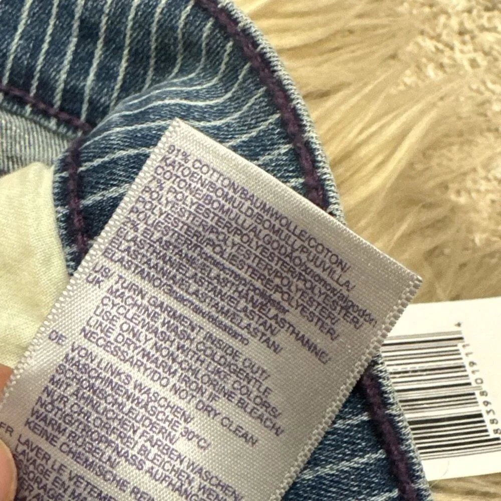 NWT NYDJ pinstripe engineer Jeans size 12 petite - Image 4