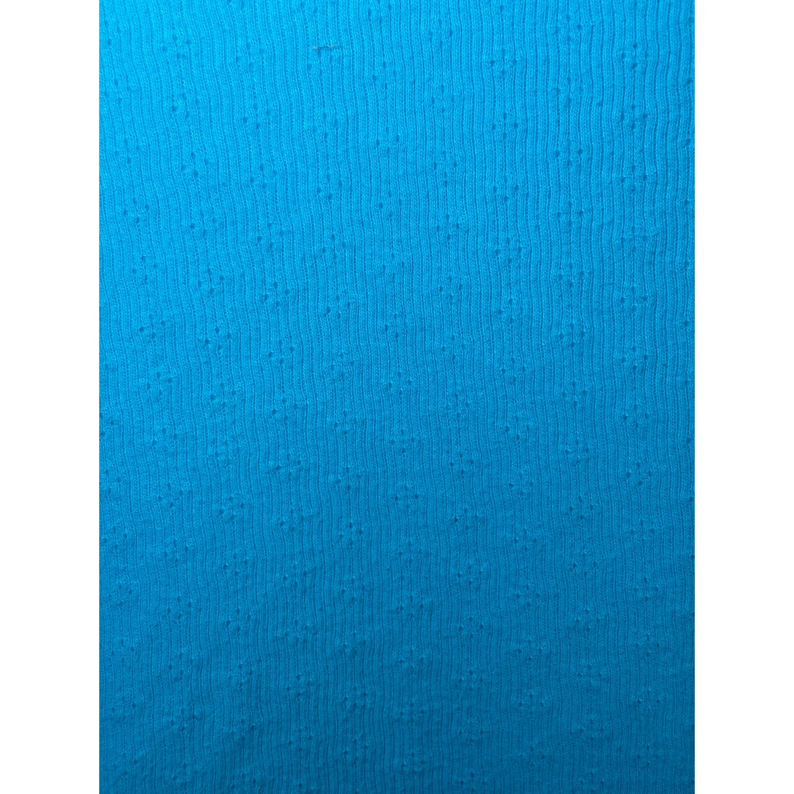 Vintage 90s Y2K Aeropostale Babydoll Tee Blue Henley Swiss Dot Size Large - Image 4