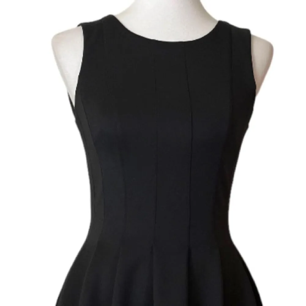 Calvin Klein Women’s Dress Fit Flare Scuba Sleeveless Pockets Black Size 2 - Image 6