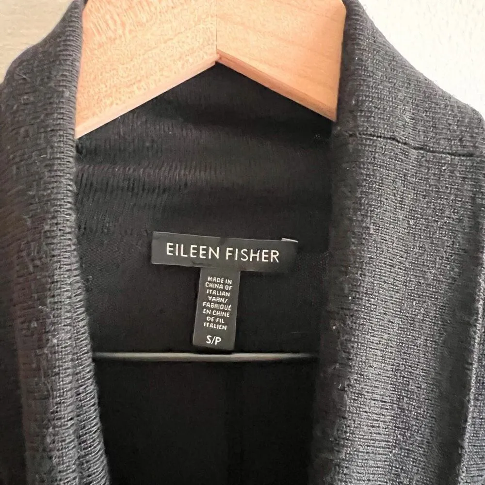 Eileen Fisher Stretch Jersey Knit Scrunch Neck Dress Size S - Image 9