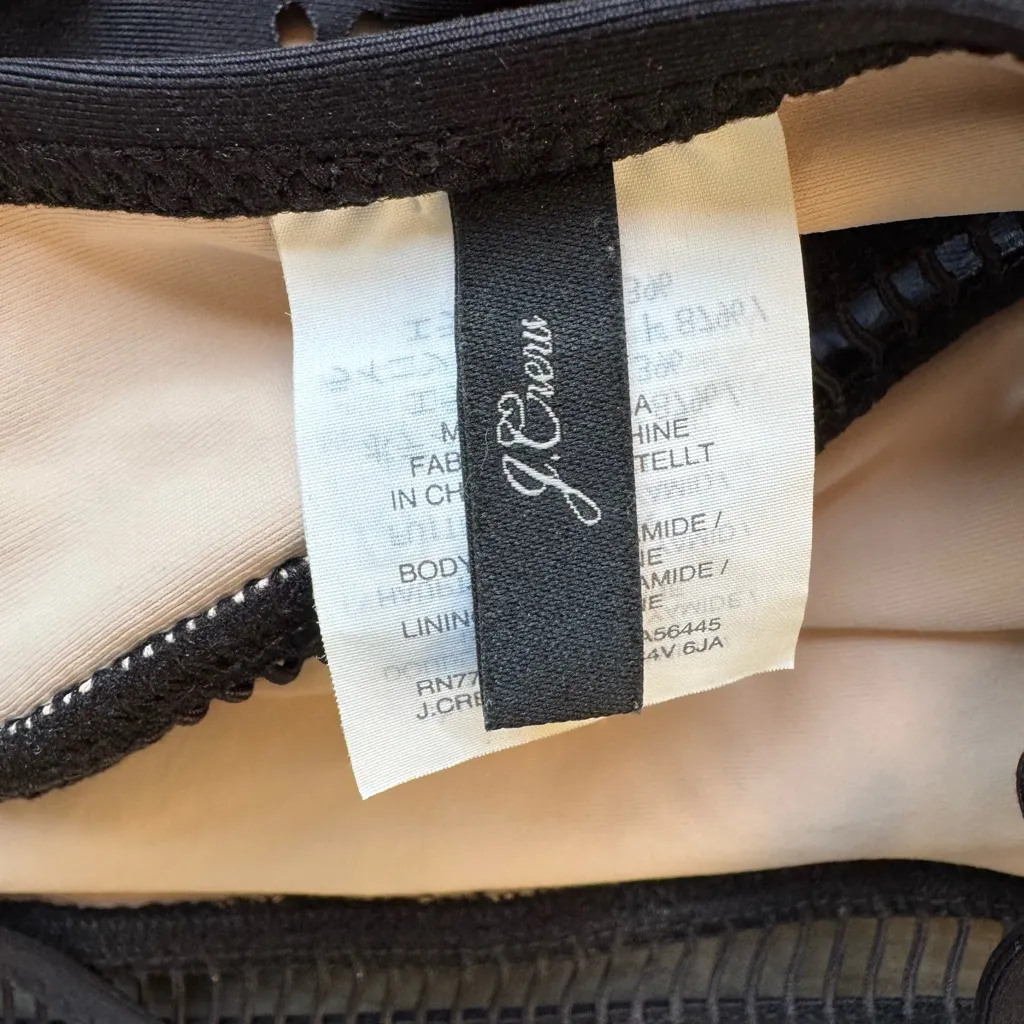 J. Crew Black Eyelet One-Piece Swimsuit - Image 4