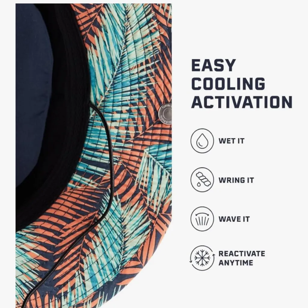 NEW Mission 2 hour Cooling Bucket Hat UPF 50 Unisex Sea Palm Foldable Wide Brim - Image 11