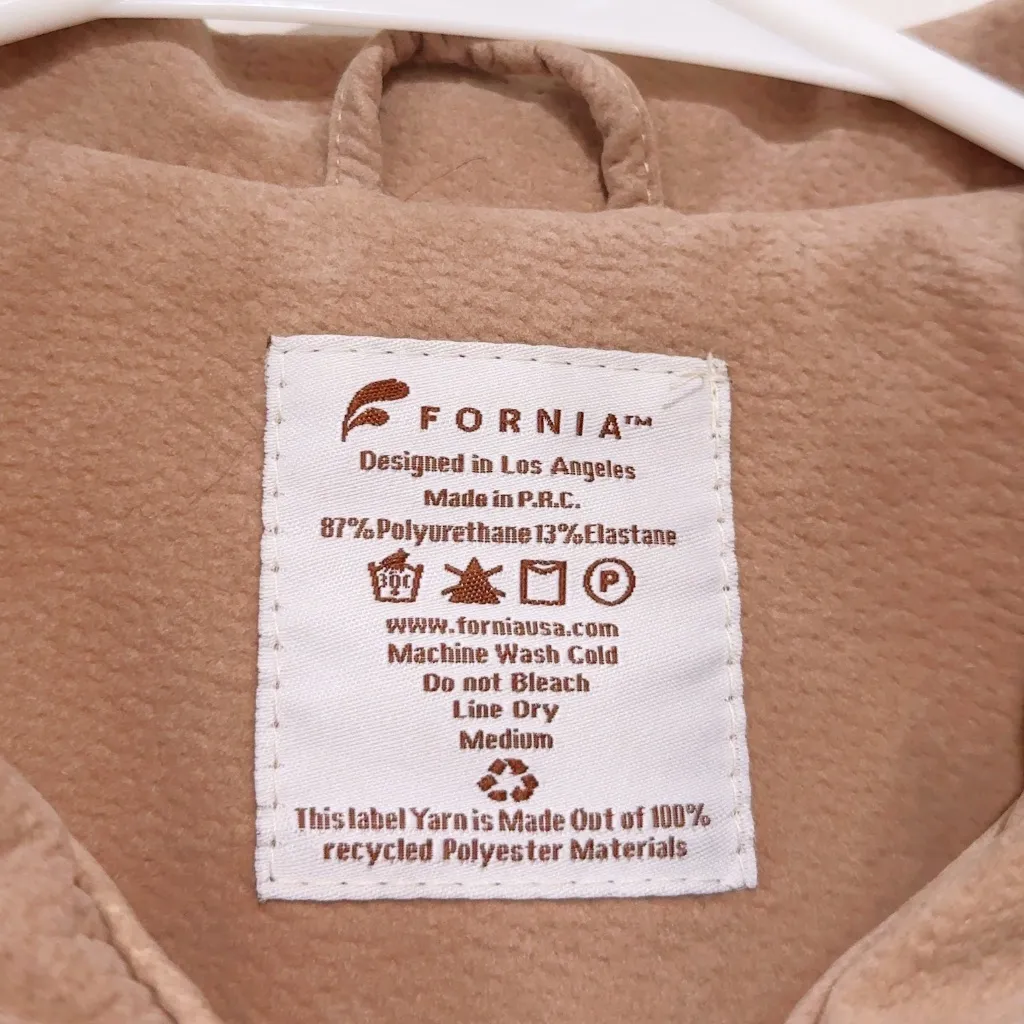 Fornia Women's Saddle Creek Fringe Jacket Size M Tan Size M - Image 7