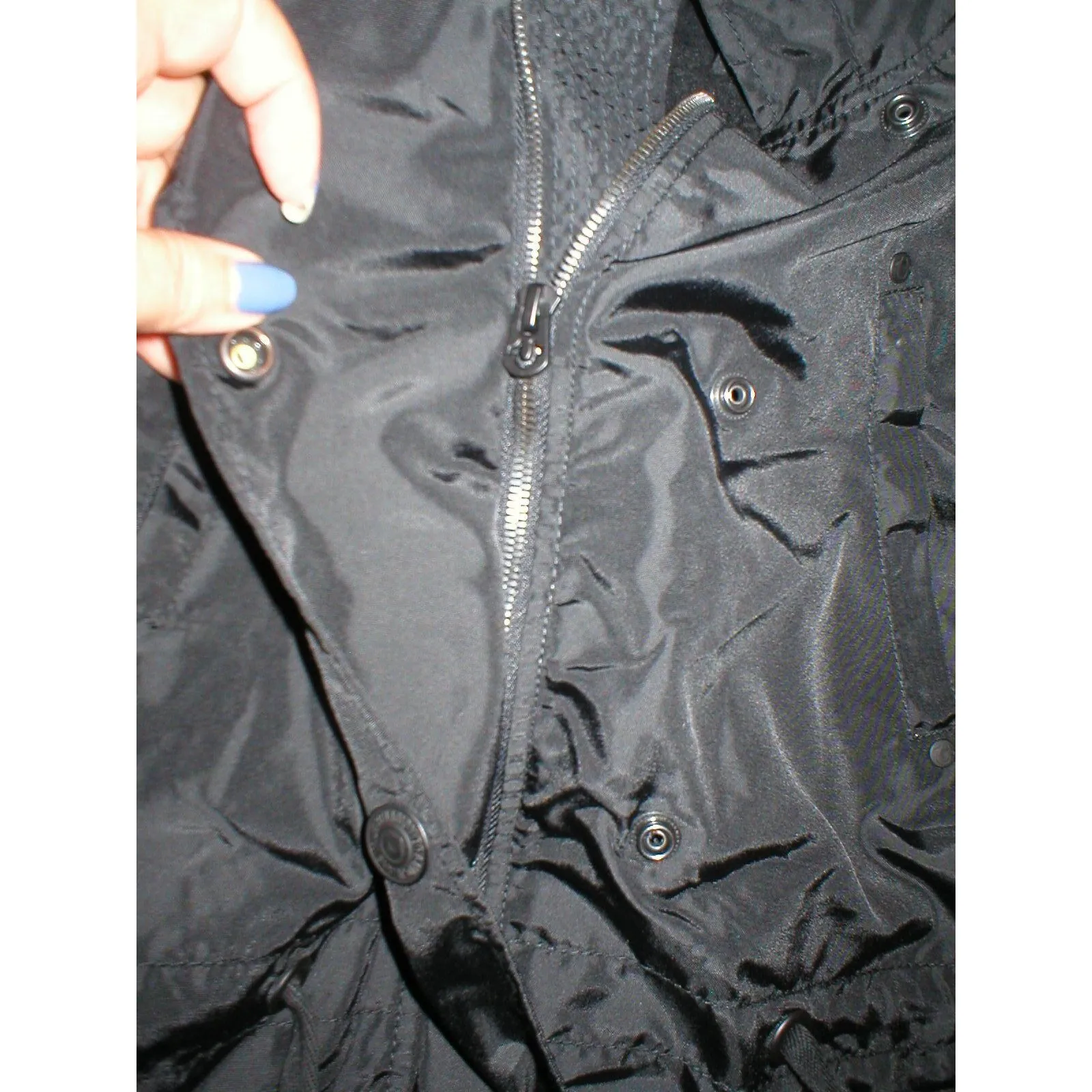 New NWT Womens $348 Parka Sherpa Designer True Religion Jeans Black S Hood Coat - Image 8