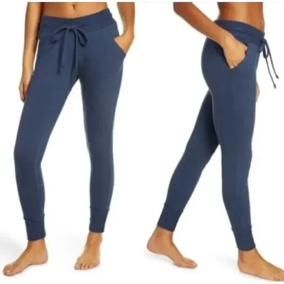 Free People Movement Drawstring Joggers Women's Blue Size Small Petite SP - Image 2