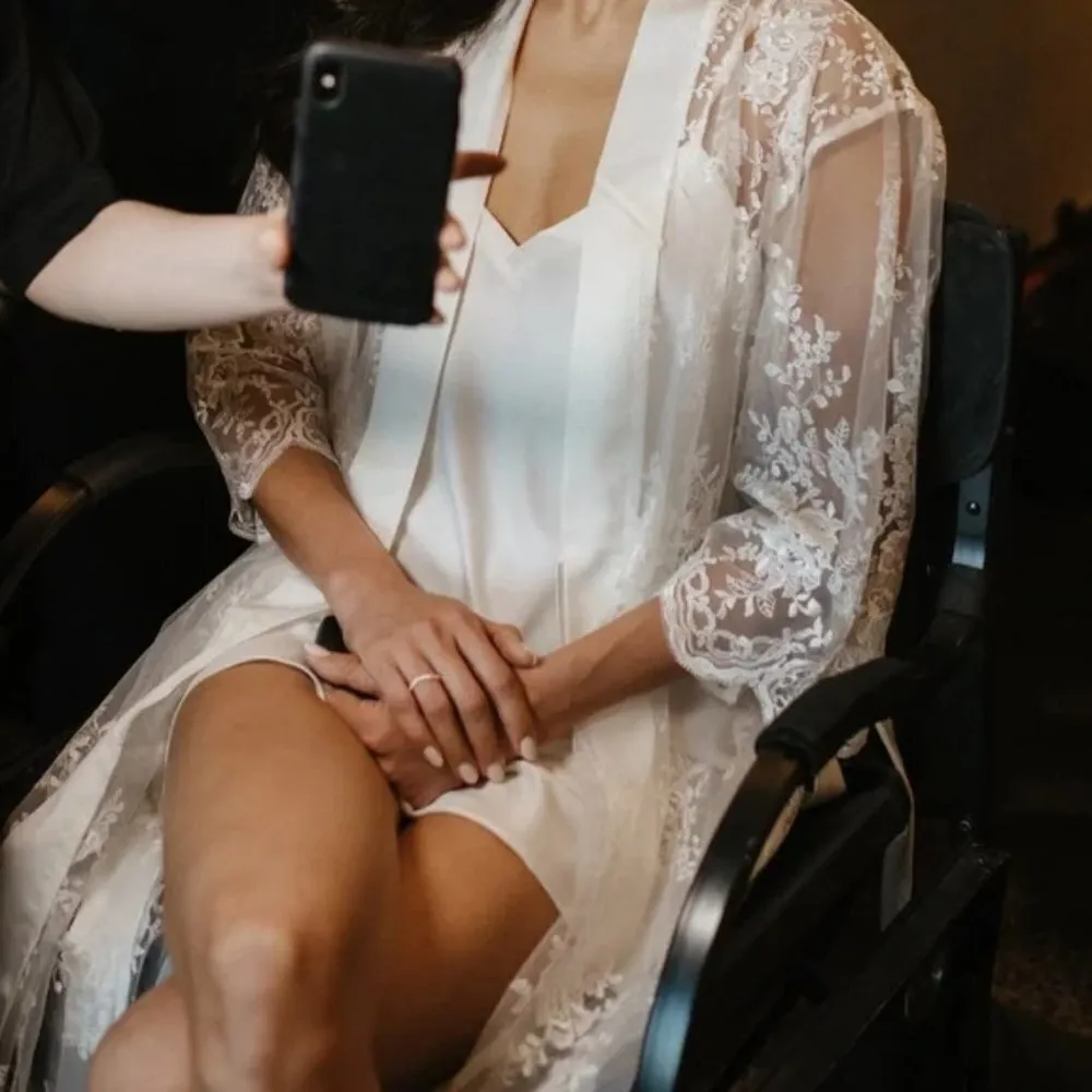 💕BHLDN x RYA COLLECTION💕 Darling Lace Robe ~ White Medium/Large NWOT Size undefined - Image 4